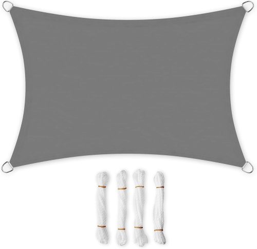  Songmics Gartensegel 3000 x 4000 cm Polyester grau