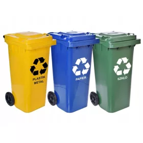 Satz Abfallbehälter Gockowiak 120l, 3-tlg