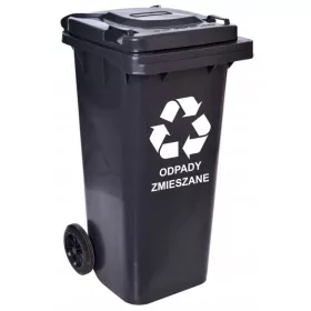 Behälter, Eimer, Kunststoffbehälter Gockowiak 120l schwarz