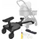  ZUSÄTZLICHER KINDERWAGEN 25KG MIT SITZ, SCHWARZ CE