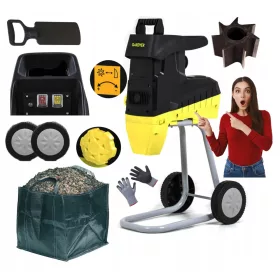    FRÄSSCHREDDER ELEKTRISCHER ZAHNSCHÄCKER TURBO XXL + Handschuhe Dragon DRAGON10/LUX Größe 10-L 1 Paar