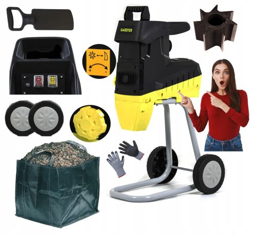  FRÄSSCHREDDER ELEKTRISCHER ZAHNSCHÄCKER TURBO XXL + Handschuhe Dragon DRAGON10/LUX Größe 10-L 1 Paar