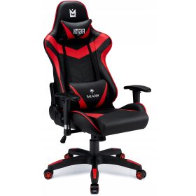    IMBA Seat Paladin Gaming-Stuhl, schwarzes und graues Kunstleder