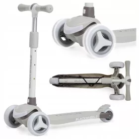    Dreirädriger Roller für Kinder, faltbar, Balance, leuchtende LED Blackwheels