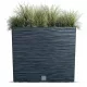  Prosperplast Blumentopf 58 cm x 18 x 50 cm Durchmesser 18 cm Kunststoff schwarz