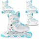  VERSTELLBARE SKATES 4in1 ROLLERSKATES SKATES MIT AUSTAUSCHBARER KUFE BESTIF 38-41