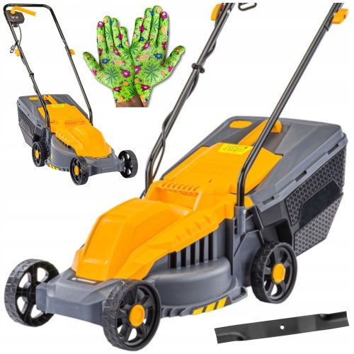  Elektro-Rasenmäher Powermat 2200 W, 30 l + Procera-Handschuhe, Größe 8