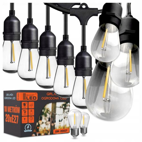  Smartled-Lichtgirlande 1000 cm, schwarz
