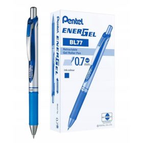    PENTEL ENERGEL BL77 BLAUES RALLY-STIFT-SET 12-teilig + 1 GRATIS