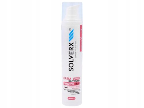 SOLVERX Sensitive Skin 3-in-1 Tagescreme für empfindliche Haut mit SPF50+ 50ml