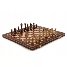    Senator Mahagoni-Schach/Dekoratives Schach/Holzschach/Hersteller Szy Żurek