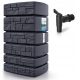  Prosperplast Tower Stone Regenwassertank 130 x 77,5 cm 500 L Anthrazit + Prosperplast Wasserhahn Kunststoff 3/4