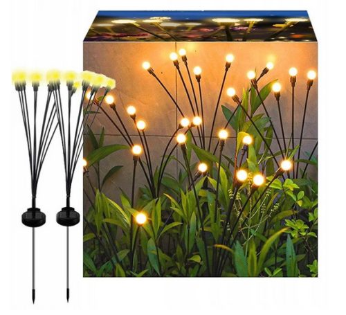  Azaris eingebettete Solarlampe, schwarz, 70 cm, 1 Stk.