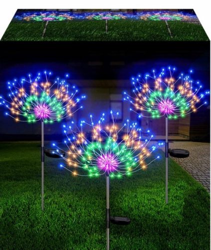  Solarlampe, schwarz, 110 cm, 2 Stk.