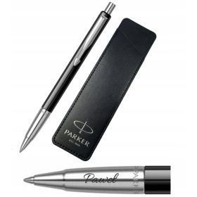    Original Parker Kugelschreiber mit Gravur Vector Black PARKER CASE als Geschenk