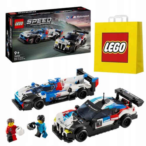  LEGO Speed Champions 76922 BMW M4 GT3 und BMW M Hybrid V8 + LEGO Papiertüte