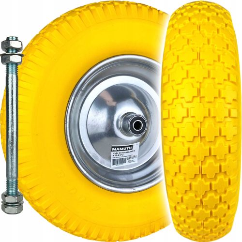  RAD FÜR BARRORROW VOLL MIT ACHSE 4.00-8 PU STRONG MAMUTH