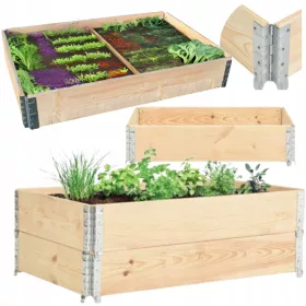  TB Blumentopf 120 cm x 80 x 20 cm Naturholz