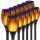 MAXSELL eingebettete Solarlampe schwarz 52 cm 12 Stk.