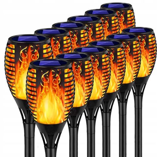  MAXSELL eingebettete Solarlampe schwarz 52 cm 12 Stk.