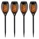  SuperLED Solarlampe, schwarz, 78 cm, 4 Stk.
