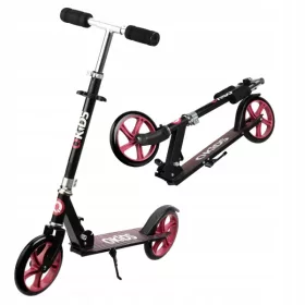  QKids HUBA00001 Zweiradroller Schwarz, Pink