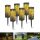  Solarlampe, schwarz, 28 cm, 6 Stk.