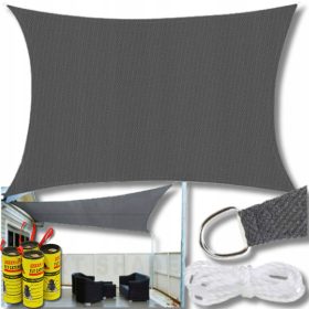  Gartensegel 500 x 400 cm, Kunststoff