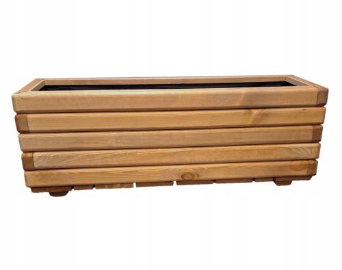  ZPD-Blumentopf 80 cm x 40 x 30 cm, Holz, Braun- und Beigetöne