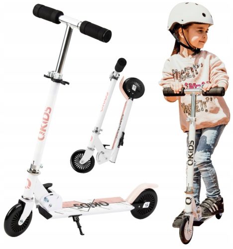  QKids Zweiradroller als Geschenk Weiß, Pink