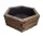  ZPD Blumentopf 60 cm x 53 x 25 cm, Durchmesser 60 cm, Palisanderholz