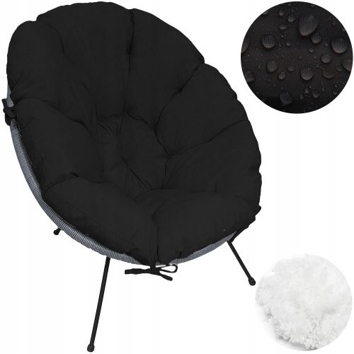  KISSEN FÜR STRING CHAIR WASSERDICHTER POLISH CHAIR - schwarz
