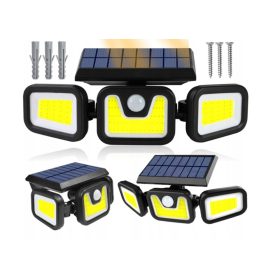    Straßenlaterne LEISTUNGSFÄHIGE SOLAR-LED-AUSSENSTRAßENLAMPE 3in1 148 W 6000 lm solarbetrieben