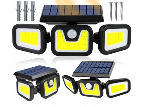  Straßenlaterne LEISTUNGSFÄHIGE SOLAR-LED-AUSSENSTRAßENLAMPE 3in1 148 W 6000 lm solarbetrieben