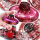  FLIEGENDES FIDGET-SPINNER-DROHNENSPIELZEUG, LEUCHTENDES ROT