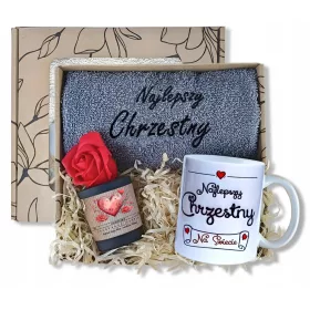    DANKE FÜR DIE ERSTE KOMMUNION DES PATE – Handtuch, Tasse, Geschenk