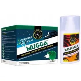    Mugga Deet Mücken- und Zeckenspray 50 % 75 ml + Mugga Mückenschutzflüssigkeit 0,06 kg 35 ml