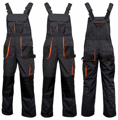  STARKE Arbeitshose CLASSIC ORANGE VERSTÄRKTE Latzhose OXFORD600