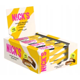   NICK'S Proteinriegel Schokolade Salzkaramell ohne Zuckerzusatz 12 Stück