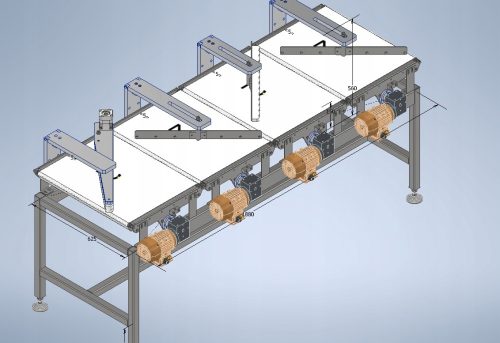Konstruktion, Konstruktion und Bau von Linienmaschinen