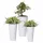  Prosperplast Blumentopf 25 cm x 25 x 47,6 cm Durchmesser 25 cm Kunststoff weiß + 2 weitere Produkte