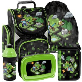  SCHULTASCHE PASO Rucksack MINECRAFT Klasse 1-3