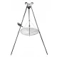  Garten-Dreibeingrill, 185 cm, Edelstahlrost, 70 cm Rolle