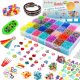  XXL-Set zur Herstellung von Armbändern, Gummibändern, 11.880-tlg