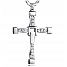  Halskette CROSS VIN DIESEL TORETTO18K SILBER STAHL