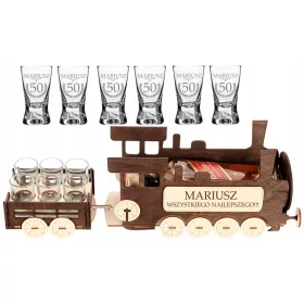  Lokomotive Zug mit Gravur zum Geburtstag 18 40 50 60 70