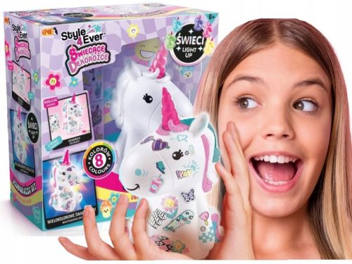  GLÜHENDE EINHORN-DEKO-ECKE