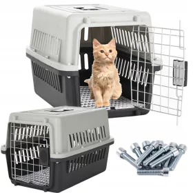    Großer Transporter für Katzen, Hunde, Kaninchen, Tierkäfige aus Kunststoff