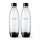  SodaStream Fuse Karbonator-Flaschen-Set, schwarz, 1 l, 2-tlg.
