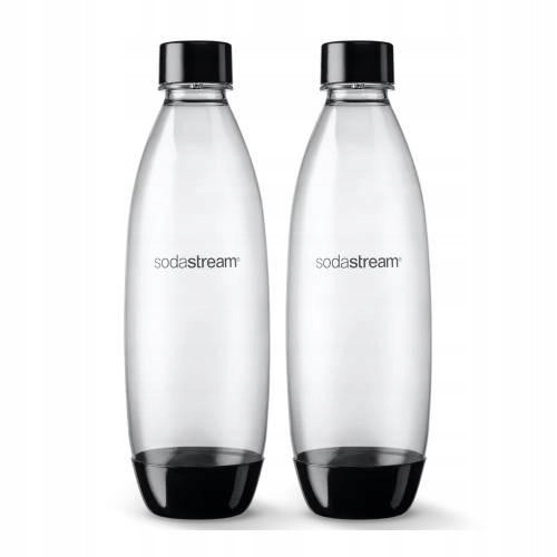  SodaStream Fuse Karbonator-Flaschen-Set, schwarz, 1 l, 2-tlg.